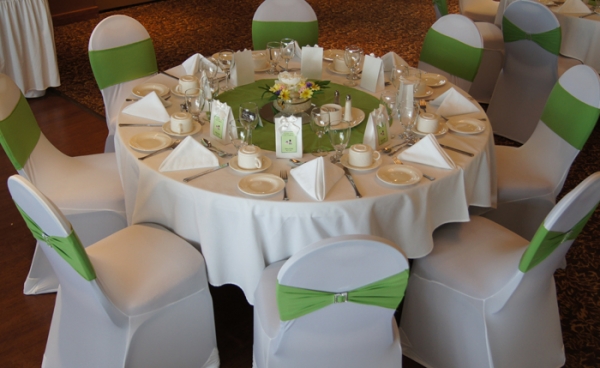 Table with Chair Covers